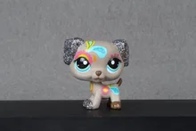 New font b pet b font Genuine Original LPS 2344 Sparkle Shimmer Shine Glitter Grey Dalmatian