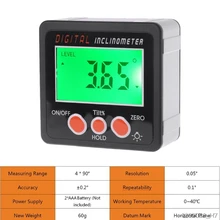 Digitale Neigungsmesser Elektronische Winkelmesser Aluminium Legierung Shell Bevel Box Winkel Gauge Meter Mess werkzeug