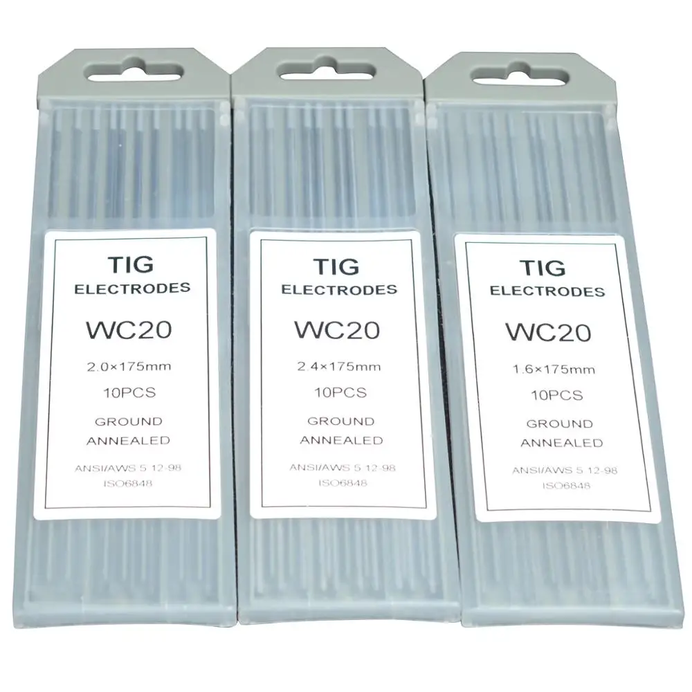 TIG Welding Tungsten Electrodes.040/" 1//16/" 3//32/" 1//8/" 5//32/" by 7/" Length 10pcs