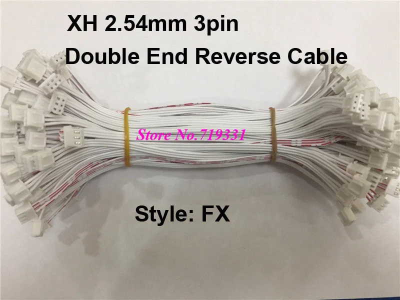 

10pcs JST 2.5 XH 3-Pin Female to Female Connector Extension Wire Length 100mm