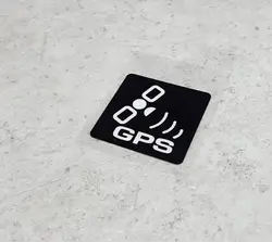 Reflective Anti - Theft GPS Tracking Alarm System Warning Sticker (Black)