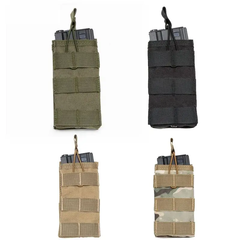 MOLLE тактический одиночный винтовка, подсумок AK AR M4 подсумок Airsoft в стиле милитари Охота Пейнтбол оборудование Мультикам