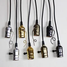 Aluminum Pendant Light E27 Lamp holder for 110V 220V led/Incandescent Edison bulb Vintage Retro decor hanging Lamp for home/room