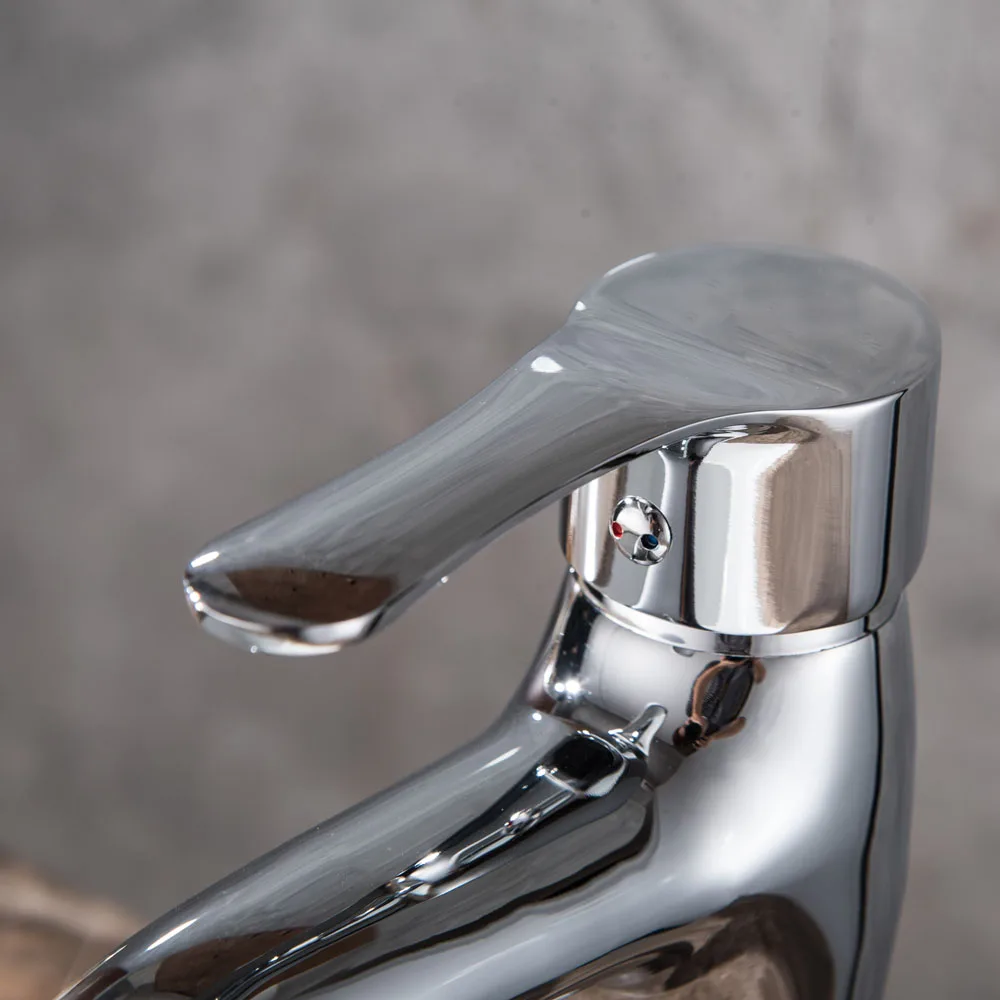 Deck Mount Chrome Bathroom Basin Faucet Shower Bath Faucets Vanity Vessel Sinks Mixer Tap Cold And Hot Water Tap Torneira Mci11