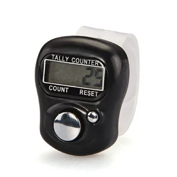 

Mini 1pc Stitch Marker and Row Counter LCD Electronic Digit Finger Ring Digital Tally Counter Clicker Timer