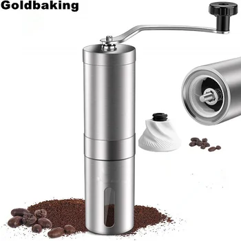 

Manual Coffee Grinder Coffee Bean Grinder Coffee Ceramic Conical Burr Grinder for Drip French Press Aeropress Hand Espresso Mill