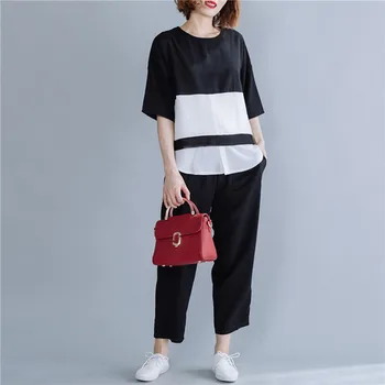 

Large Size Casual Tracksuit Women Leisure Women's Summer Suit Ensemble Femme Deux Pieces Two Piece Set Women's Tracksuits