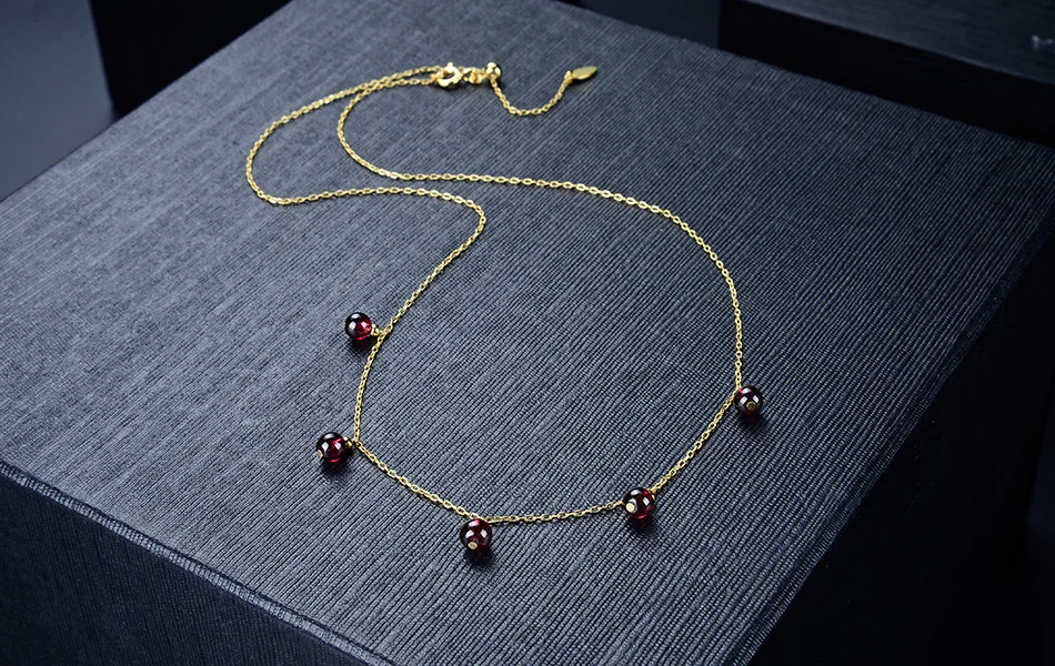 ORSA JEWELS 925 Серебряное колье ожерелья для женщин натуральный зеленый камень бисер из авантюрина Золото Цвет цепи ювелирные изделия OSN149