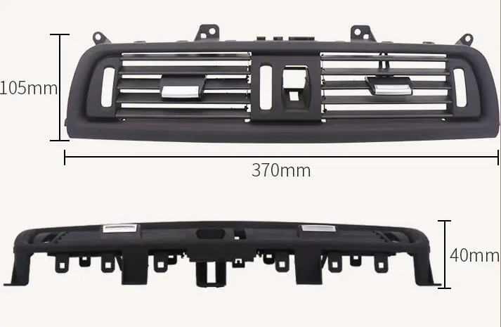 LHD передний ряд ветровой левый центр правый вентилятор заднего кондиционера гриль розетка панель с хромированной пластиной для BMW 5 серии F10 F18