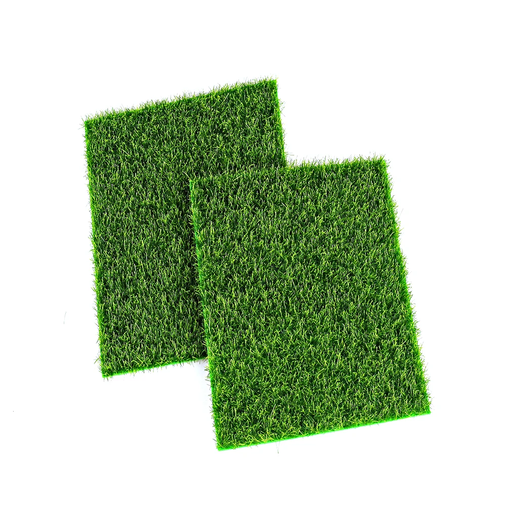 

Micro Landscape Decoration DIY Mini Fairy Garden Simulation Plants Artificial Fake Moss Decorative Lawn Turf Green Grass 15x15CM