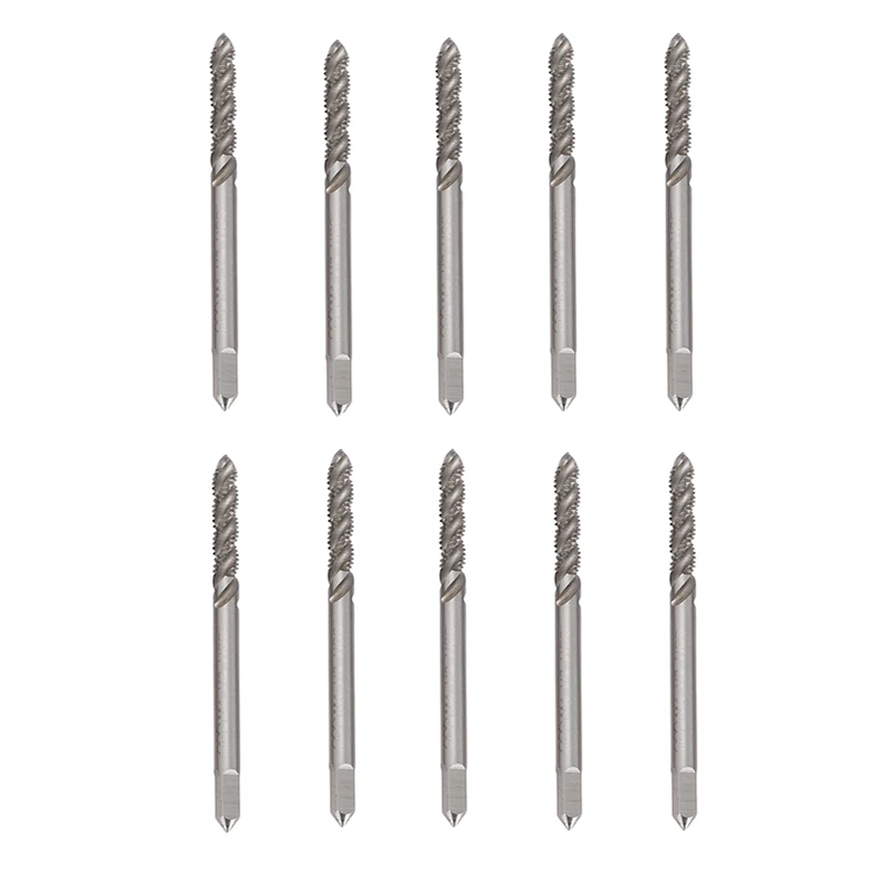 

10Pcs M4 Spiral Fluted Machine Hands Screw Tap Metric HSS Spiral Pointed Taps Tapping Screw Thread Forming Tap Hand Tools