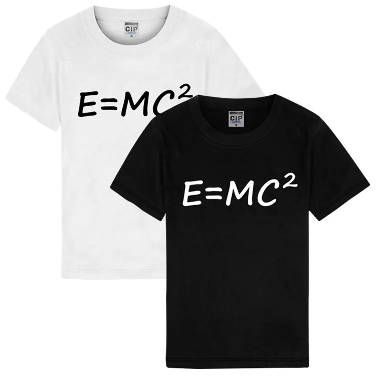 

ZOGAA Male female life explosion Albert Einstein evolution theory formula E = MC2 engineering male short sleeve Couple T-shirt