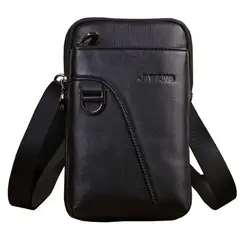 Для мужчин из натуральной кожи поясная сумка Мобильный чехол для телефона сумка многоцелевой Водонепроницаемый Crossbody сумки дропшиппинг