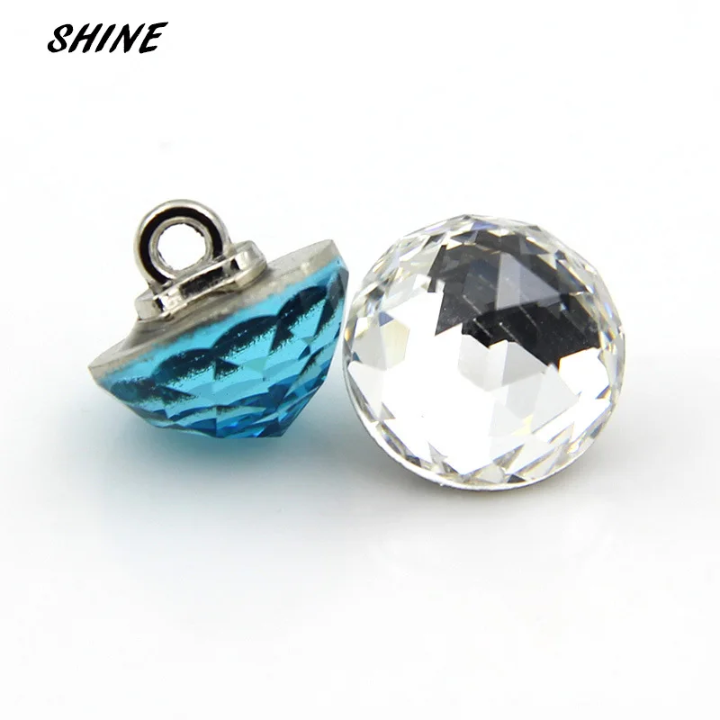 

Crystal Sewing Buttons Scrapbooking Round Single Hole Imitation Diamond 12mm Dia. 6 PCs Costura Botones Decorate bottoni botoes