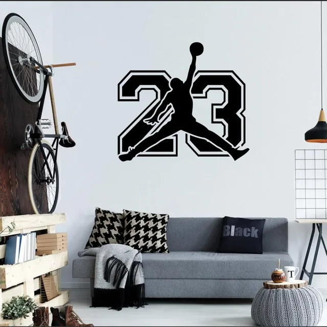 michael jordan wall decal jordan 23 sign decal basketball jump man