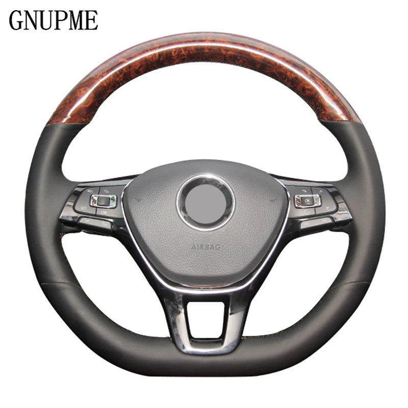 GNUPME DIY натуральная кожа чехол рулевого колеса автомобиля для Volkswagen VW Golf 7 Mk7 новые