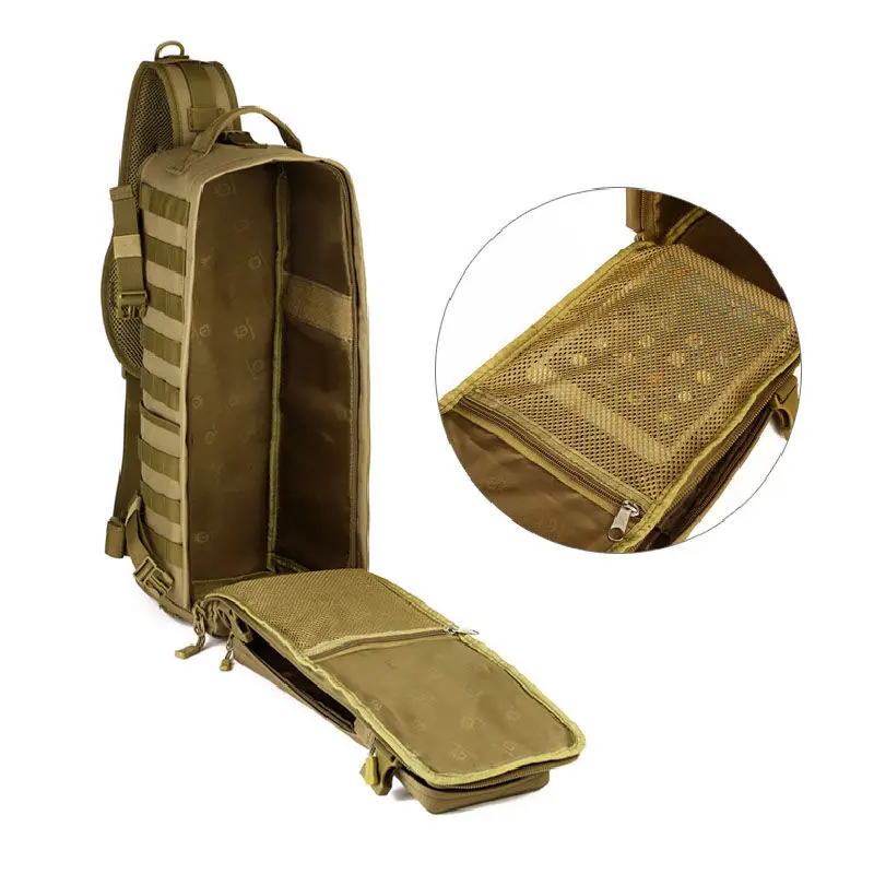 Los hombres pecho mochila hombres bolsas de un solo hombro hombre viajes grandes militares Molle bolsas al aire libre mochila XA495WA - 4
