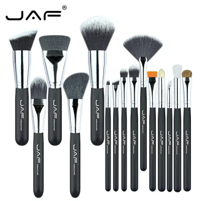 

50sets/lot JAF Brand Hot 15pcs/set Makeup Brushes Make Up Brush Set High Quality Make-up Brush Kit By DHL Free Shipping