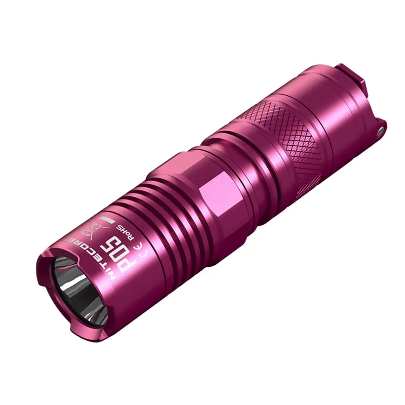 Тактические и самозащиты фонарик NITECORE P05 / розовый CREE XM L2 U2 светодиодный Макс. 420LM