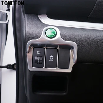 

For HONDA CR-V CRV 2015 2016 Car Styling ABS Chrome Inner Headlight Adjustment Switch Cover Sticker Interior Decoration