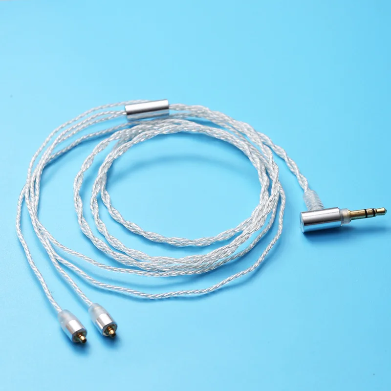 

3.5mm OFC Silver Plated MMCX Headphone Cable Detachable HiFi Earphone Cable for Shure SE215 SE315 SE425 SE535