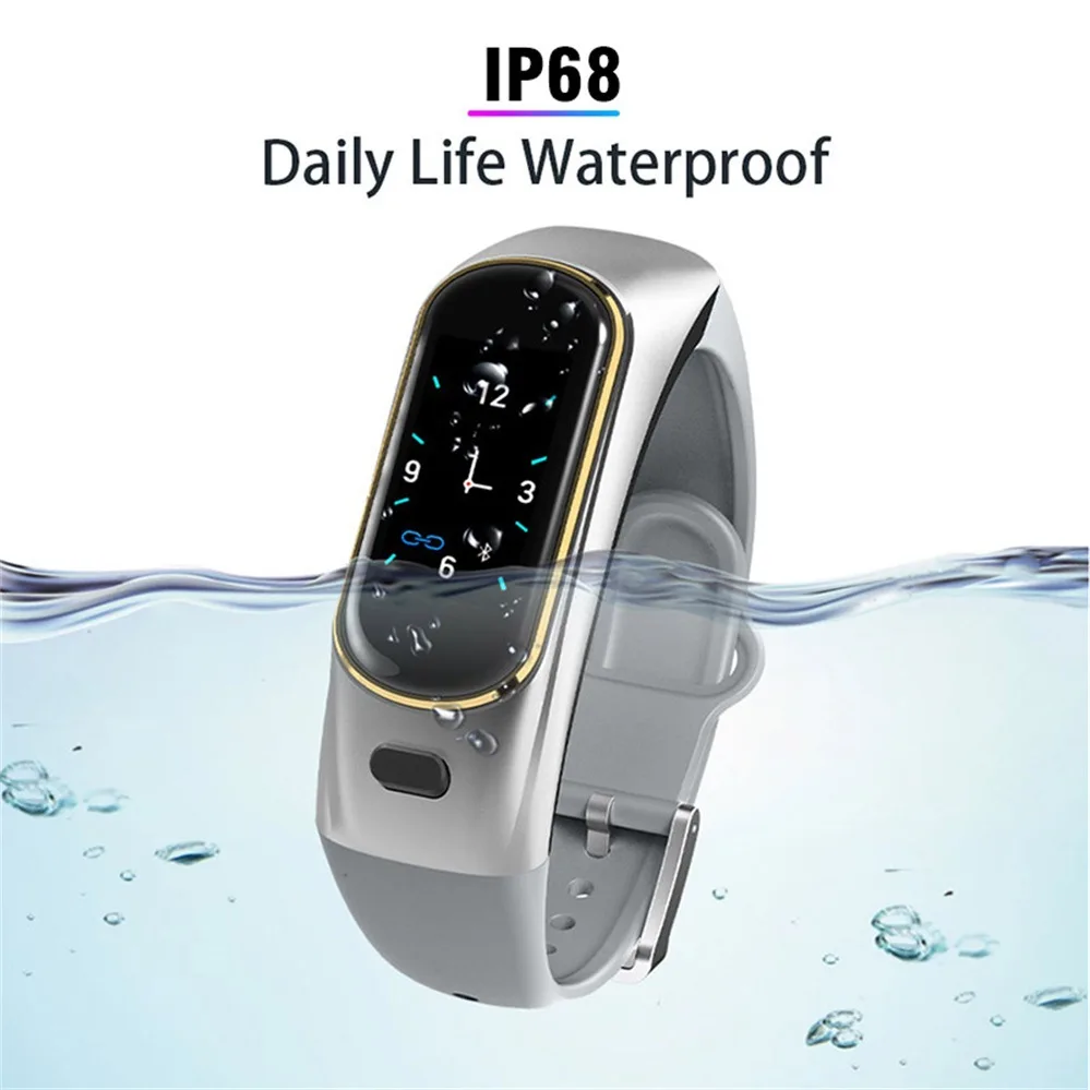

Smart Bracelet Talk Bluetooth Headset Blood Pressure Monitor Blood Oxygen Heart Rate Monitor WeChat Sports Smart Watch Hot