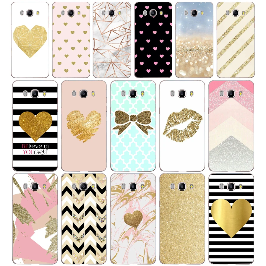 

124 ZX amp yellow gold glitter TPU Soft Silicone Case For Samsung Galaxy j3 J5 J7 2016 2017 Phone Cover Capa Capinha