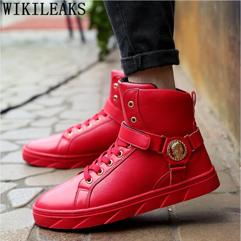  high  top sneakers men skull shoes  men luxury brand  mens 