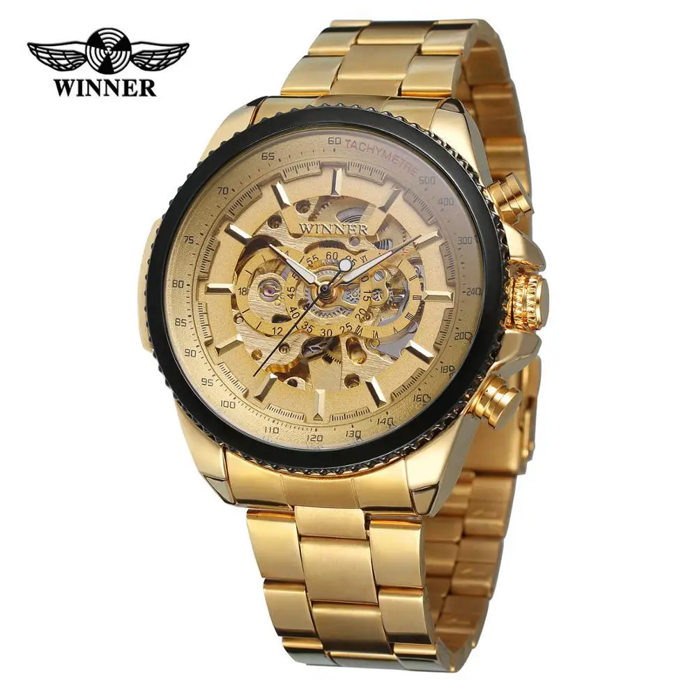 Winner Automatic Mechanical Stainless Steel Band Men Watch
