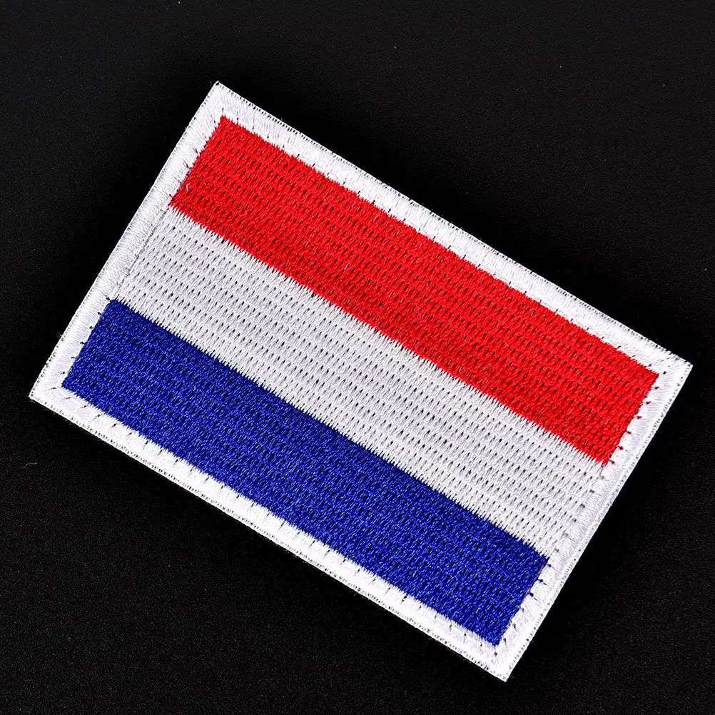 

Tactical Embroidered Military Clothing Caps Badge Patches Armband Dutch Netherlands National Flag Holland Applique Patches