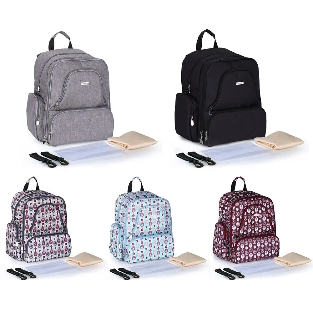 

Waterproof Cotton&Linen Multi-functional Large Capacity Shoulders Mummy Maternity Bag Baby Diaper Bag Nappy Bag Travel Backpack