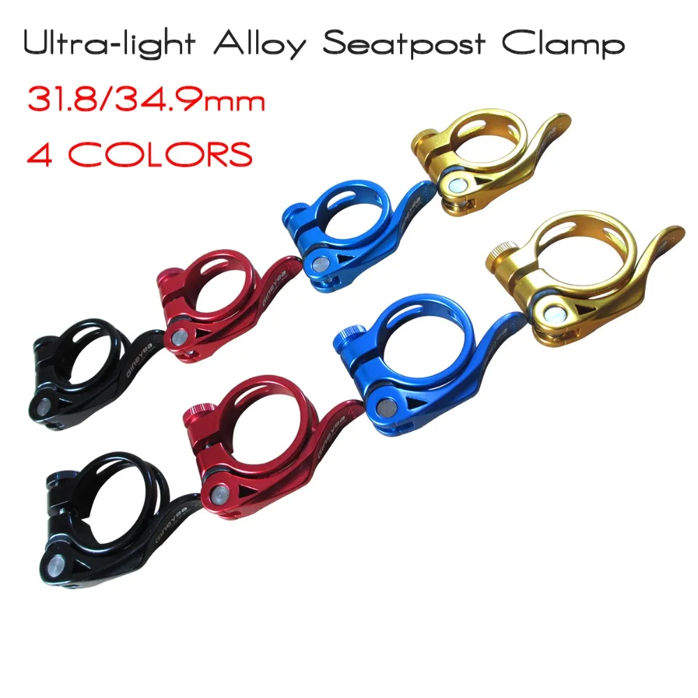 MTB Road Bike Seatpost Clamp Seat Post Clip Quick Release 31.8mm 34.9mm