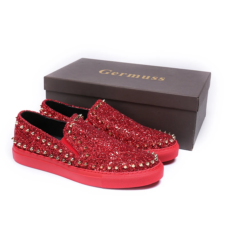 Red Mens Loafers