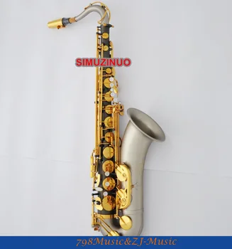 Saxofón tenor para músico profesional F# alto amarillo antiguo nuevo, saxo con funda, instrumento de viento