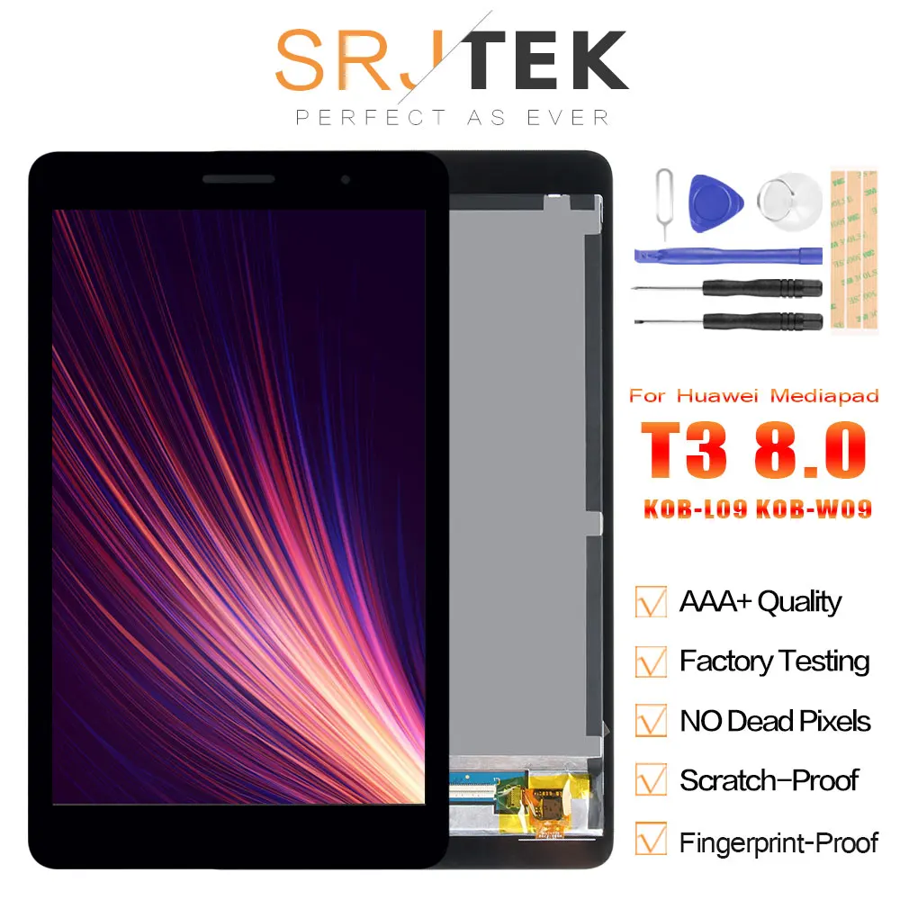 Продажа Дисплей для huawei Mediapad T3 8 KOB L09 KOB W09 ЖК дисплей кодирующий преобразователь сенсорного экрана в сборе матричный экран для huawei T3 8,0