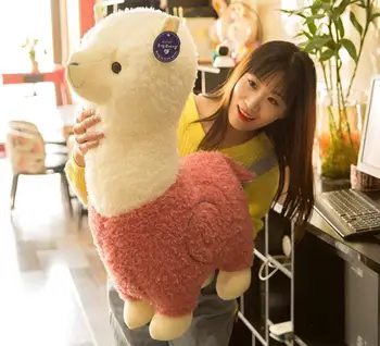 

Cute 38cm Cartoon Alpaca Plush Toy Fabric Sheep Stitch Stuffed And Soft Animal Toys Llama Pillow Birthday Gift Toys For Children