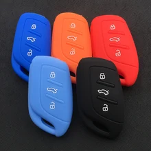 Силиконовый резиновый чехол для автомобильного Брелока Для MG ZS EV HS 3 кнопочный ключ