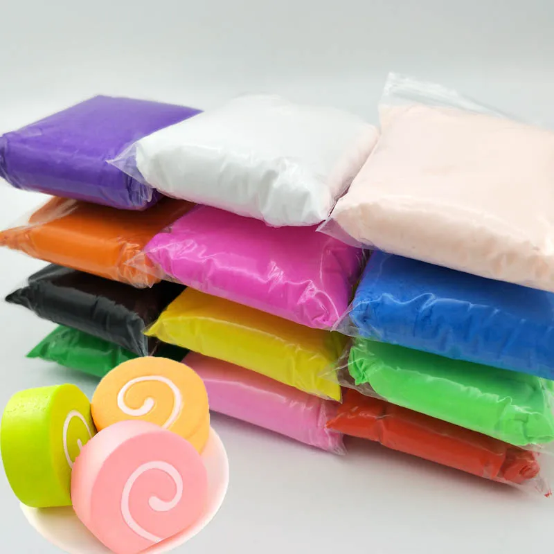 

24/36 Color/Set Slime Fluffy Air Dry Light Clay With 3 Tools Educational Toys Colorful Plasticine Polymer Clay Creative DIY Toy