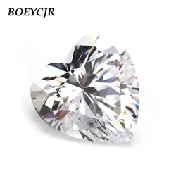 BOEYCJR Custom D color Heart Cut Brilliant Cut Муассанит без огранки, камень, отличный крой, Ювелирное кольцо для помолвки