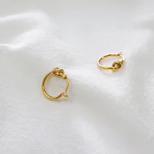 Серьги-гвоздики из стерлингового серебра 925 пробы для женщин orecchini, минималистичные серьги с круглыми узлами, модные ювелирные изделия, серьги mujer moda