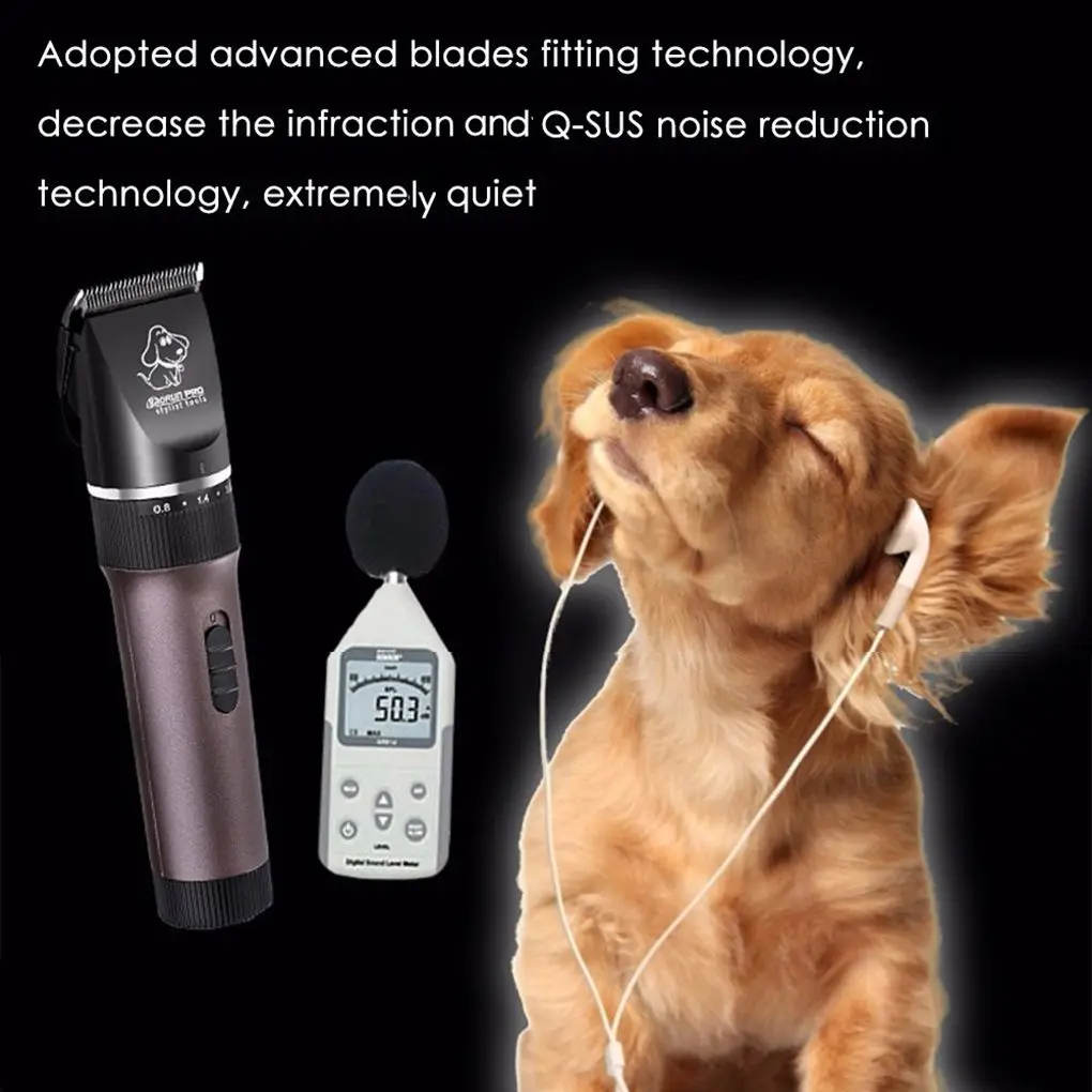 

2018 New Pet Hair Trimmer Electric Rechargeable Animal Grooming Clipper Cat Dog Hair Cutter Shaver