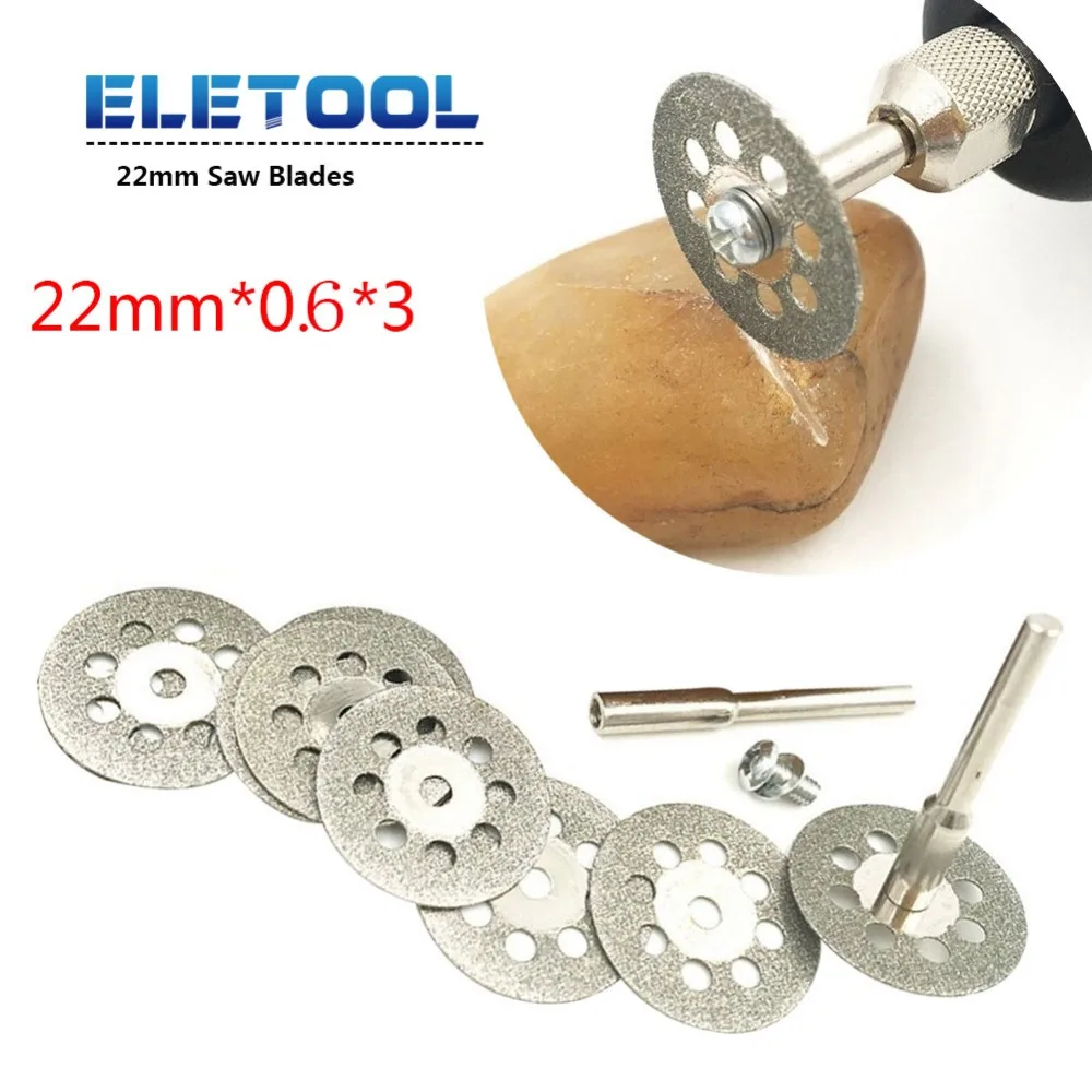 

10pcs 22mm Saw Blade Diamond Discs Metalworking Circular Saw Cutting Disc For Engraver Electric Mini Drill without Rod XF30