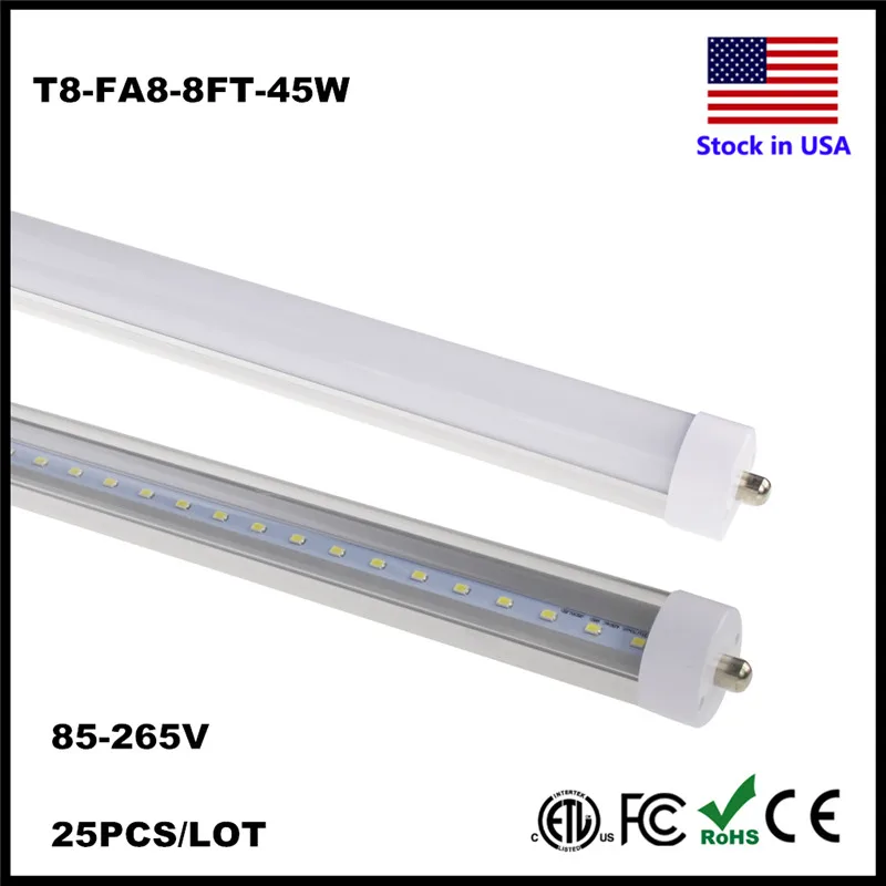 T8 LED Shop Fluorescent Bulb Replacement 4Feet 85-265V Cool white 6000K Lighting