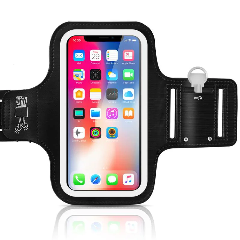 Breathable Sweatproof Reflective Running Sport Armband Case For iPhone