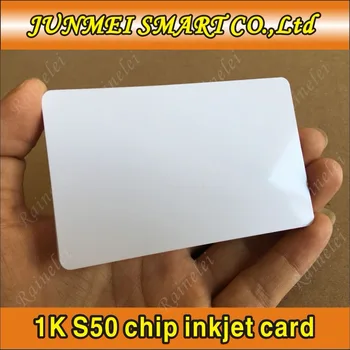 

500PCS 13.56MHZ Printable PVC RFID Smart IC Card With 1K S50 Chip For Epson /Canon Inkjet Printer