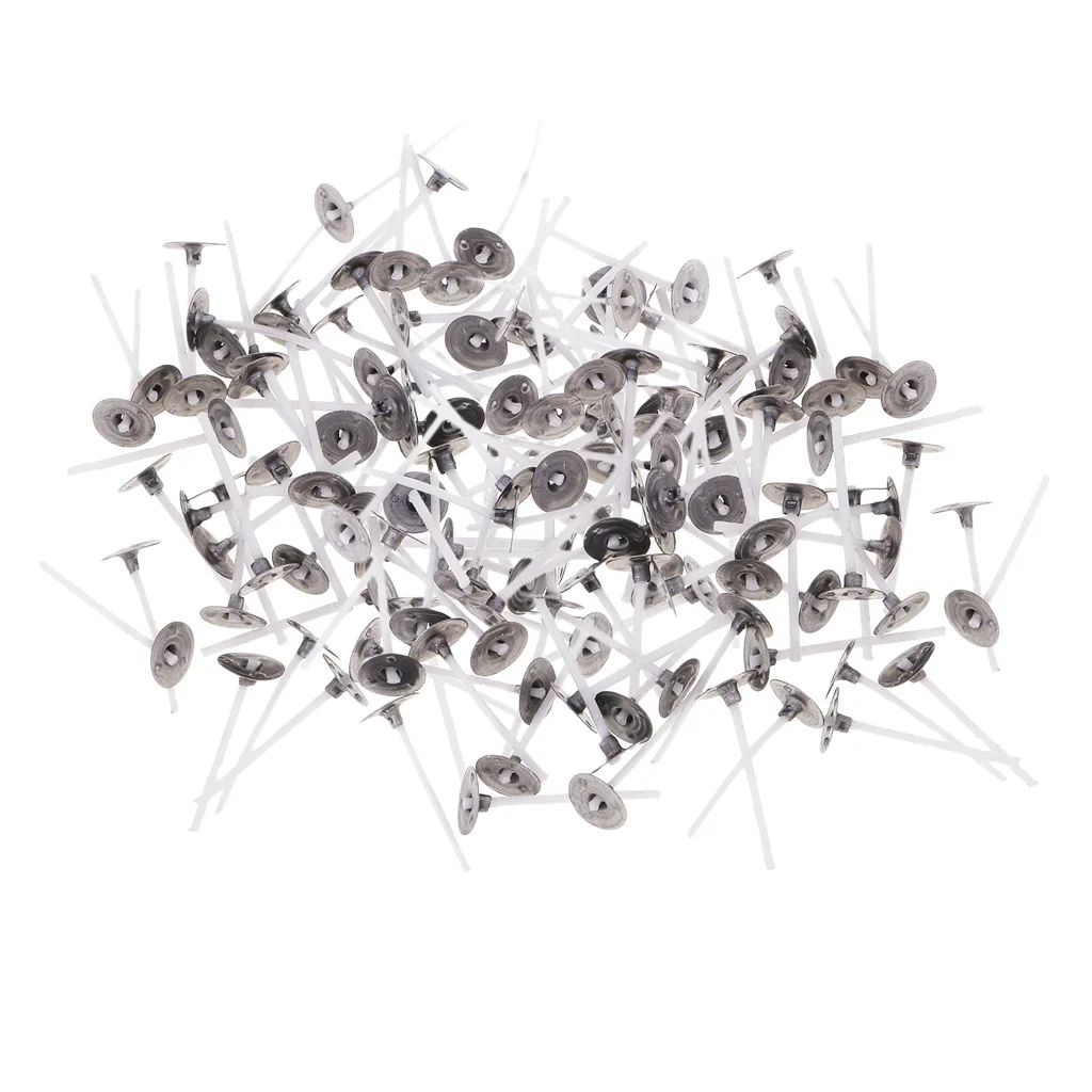 200x Pre-waxed Pre-tabbed Cotton Candle Wicks + 10x Plastic Clear Butterfly Tealight Cup Empty Case Candle Making Mold