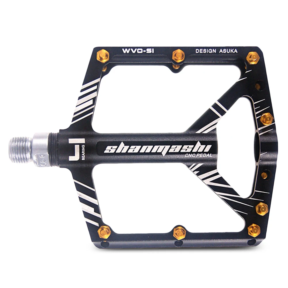 Shanmashi S1 Pedale Della Bicicletta Anti Slip CNC In Lega di Alluminio MTB Mountain Bike Pedale Sigillata Recante Pedali Accessori Per il Ciclismo