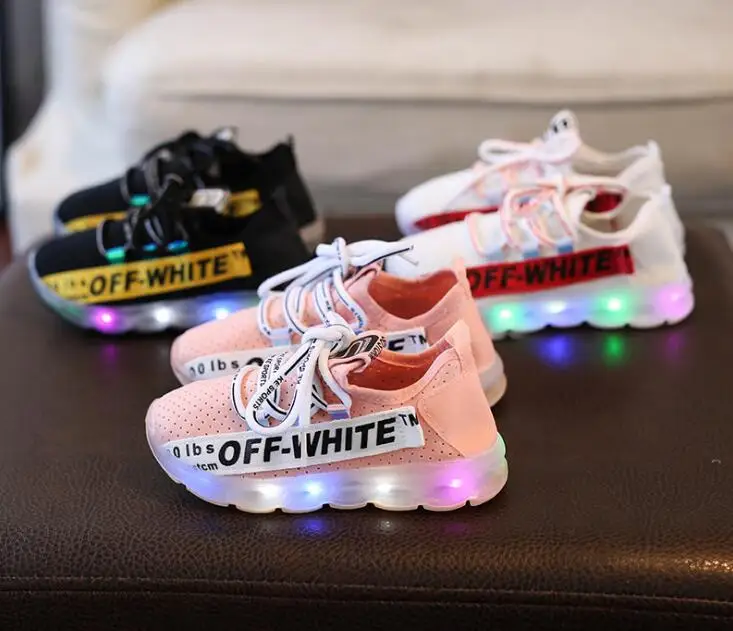 

Brand New Children Shoes With Light Kids Boys Led Shoes Glowing Sneakers Baby Running shoes Fashion Shoes