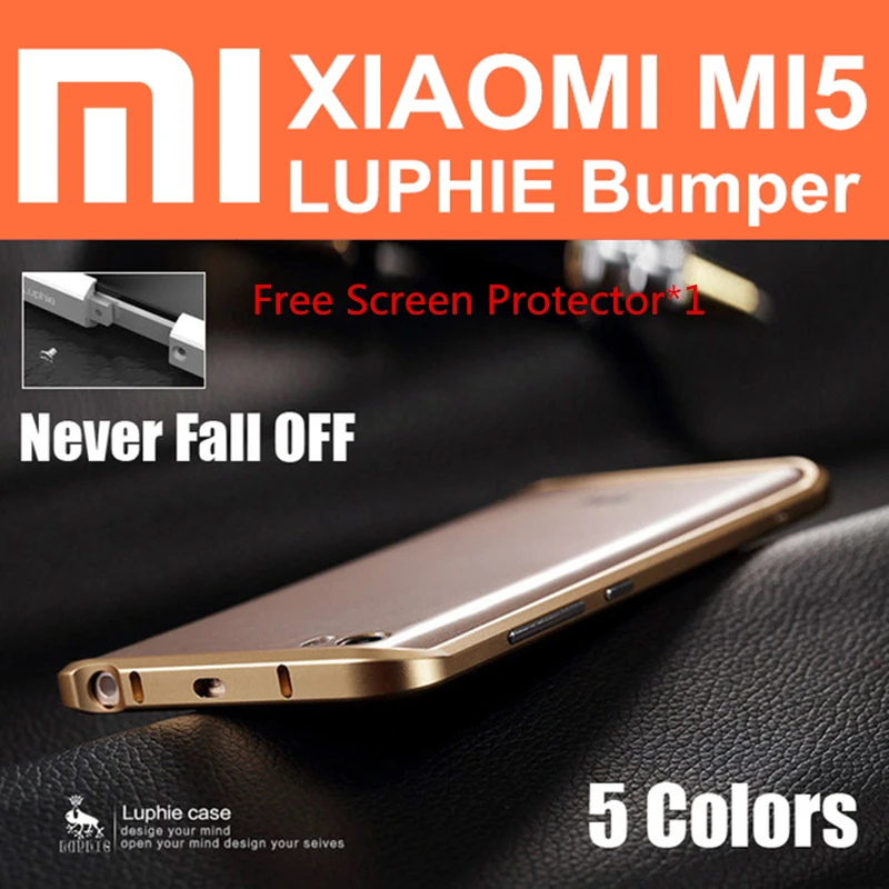 mi5 pro bumper case original LUPHIE aircraft aluminum metal frame for xiaomi mi5 prime pro case mi 5 hard cases QMK0224CN