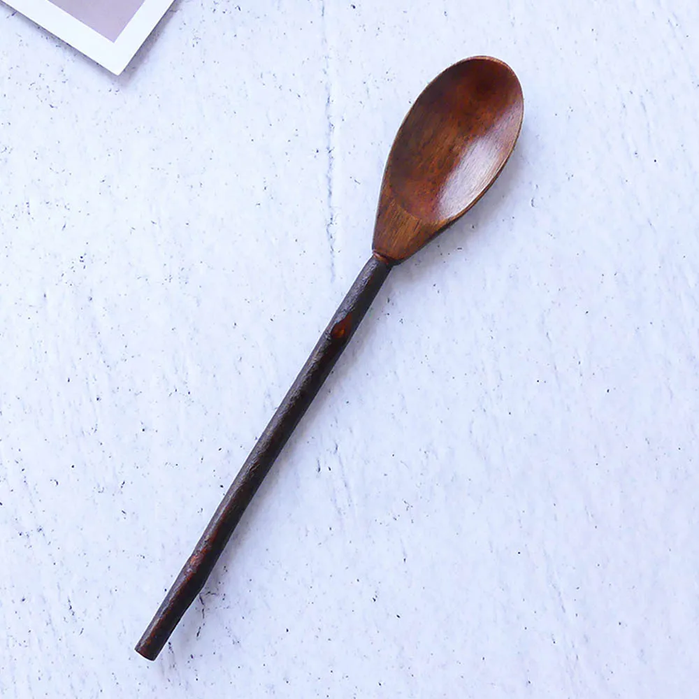 Buy Creative Coffee Spoon Wooden Long Handle Milky Tea